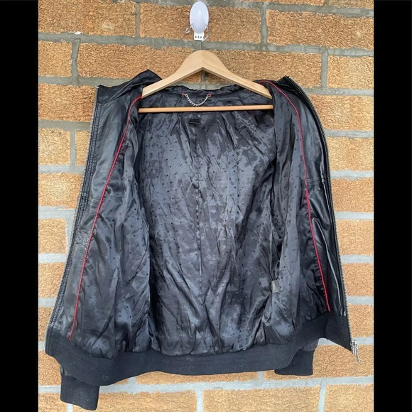 Marc Jacob's supple leather hooded jacket large - Picture 9 of 14